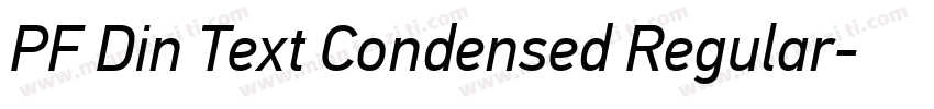 PF Din Text Condensed Regular字体转换